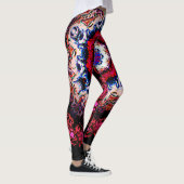 Farbiges abstraktes Muster (Alien Auge) Leggings (Rechts)