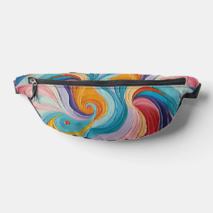 Farbiges abstraktes Muster Bauchtasche