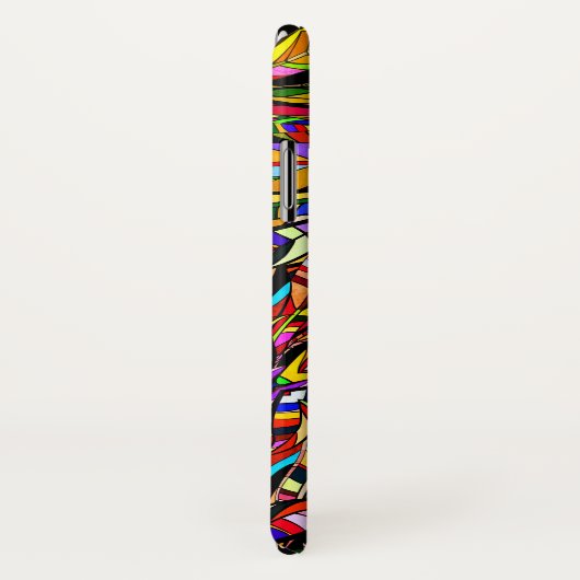 Farbiges abstraktes Muster Case-Mate iPhone Hülle (Hinten/Rechts)