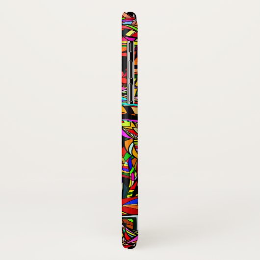 Farbiges abstraktes Muster Case-Mate iPhone Hülle (Hinten/Links)