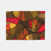Farbiges abstraktes Muster Fleecedecke (Vorderseite (Horizontal))