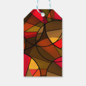 Farbiges abstraktes Muster Geschenkanhänger (Rückseite)