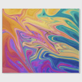 Farbiges abstraktes Muster Geschenkpapier (Flach)