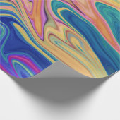 Farbiges abstraktes Muster Geschenkpapier (Ecke)