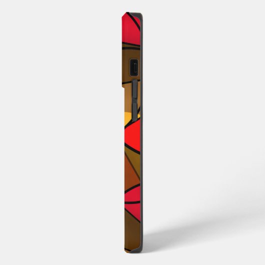 Farbiges abstraktes Muster iPhone Hülle (Linke Seite)