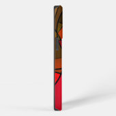 Farbiges abstraktes Muster iPhone Hülle (Rechte Seite)