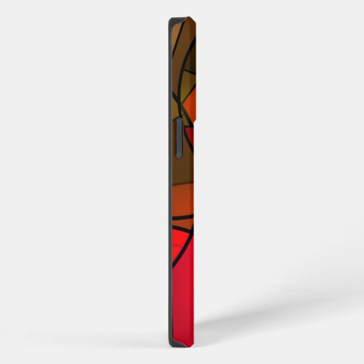 Farbiges abstraktes Muster iPhone Hülle (Rechte Seite)