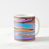 Farbiges abstraktes Muster Kaffeetasse (VorderseiteRechts)