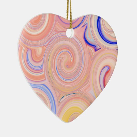 Farbiges abstraktes Muster Keramik Ornament (Rechts)