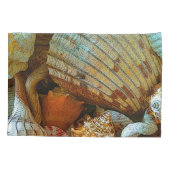 Farbiges Abstraktes Muster Kissenbezug (Rückseite-Links)