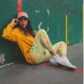 Farbiges abstraktes Muster Leggings