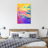 Farbiges abstraktes Muster Leinwanddruck (Insitu (Schlafzimmer))