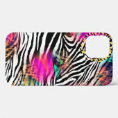 Farbiges abstraktes Muster mit Zebra textureabstra Case-Mate iPhone Hülle (Rückseite (Horizontal))
