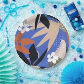 Farbiges abstraktes Muster Pappteller (Party)