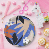 Farbiges abstraktes Muster Pappteller (Party)