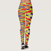 Farbiges abstraktes Muster "Ratti_Creative_Arts" Leggings (Rückseite)