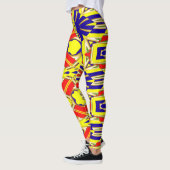 Farbiges abstraktes Muster "Ratti_Creative_Arts" Leggings (Links)