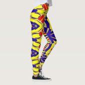 Farbiges abstraktes Muster "Ratti_Creative_Arts" Leggings (Rechts)