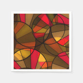 Farbiges abstraktes Muster Serviette (Vorderseite)