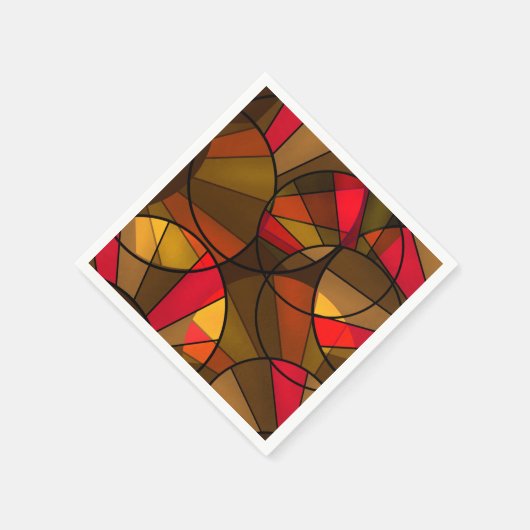 Farbiges abstraktes Muster Serviette (Ecke)