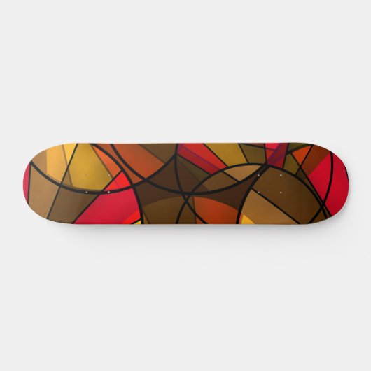 Farbiges abstraktes Muster Skateboard (Horizontal)