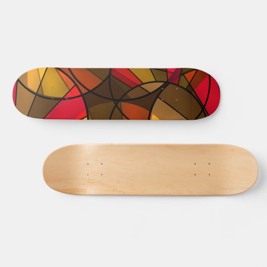Farbiges abstraktes Muster Skateboard (Horizontal)