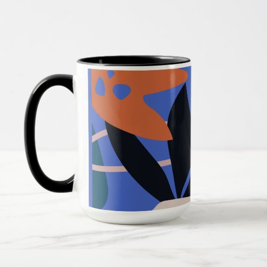 Farbiges abstraktes Muster Tasse (Links)