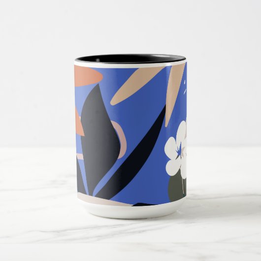 Farbiges abstraktes Muster Tasse (Zentrum)