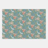 Farbiges Abstraktes Mustervordruckpapier Geschenkpapier Set (Vorderseite 3)