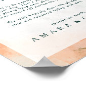 Farbiges Abstraktes, nicht gestopftes Zeremonielin Poster (Ecke)