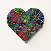 Farbiges Abstraktes Notebook Notizblock (Rückseite)