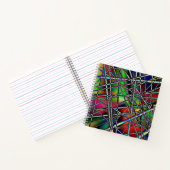 Farbiges Abstraktes Notebook Notizblock (Innenseite)