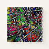 Farbiges Abstraktes Notebook Notizblock (Rückseite)