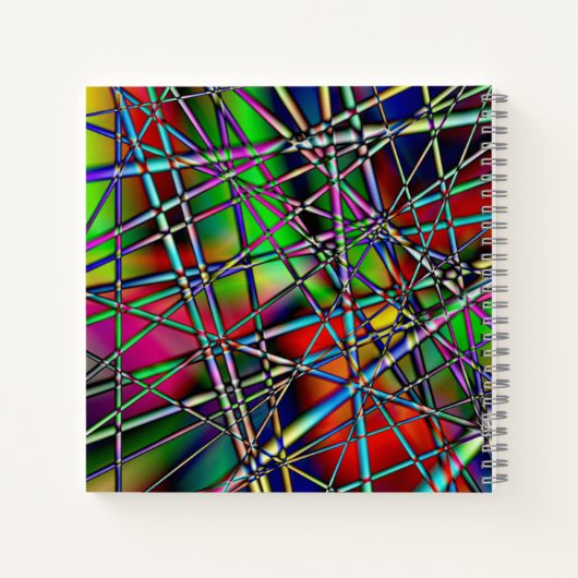 Farbiges Abstraktes Notebook Notizblock (Rückseite)