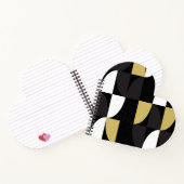 Farbiges Abstraktes Notebook Notizblock (Innenseite)