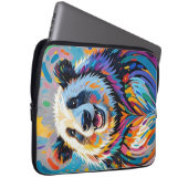 Farbiges abstraktes panda tierisches Design Laptopschutzhülle (Vorne Rechts)