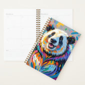 Farbiges abstraktes panda tierisches Design Planer (Anzeige)