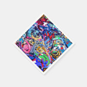Farbiges abstraktes Party Serviette (Ecke)