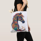 Farbiges abstraktes Pferd Tasche (Von Nahem)