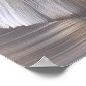 Farbiges Abstraktes Pinselmuster Poster (Ecke)