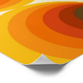 Farbiges abstraktes Retro-nahtloses geometrisches Poster (Ecke)