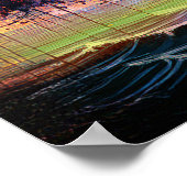 Farbiges Abstraktes San Francisco Skyline Poster (Ecke)