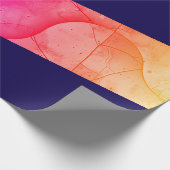 Farbiges Abstraktes Schleifpapier Geschenkpapier (Ecke)