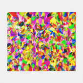 Farbiges Abstraktes Spektrummuster Fleecedecke (Vorderseite (Horizontal))