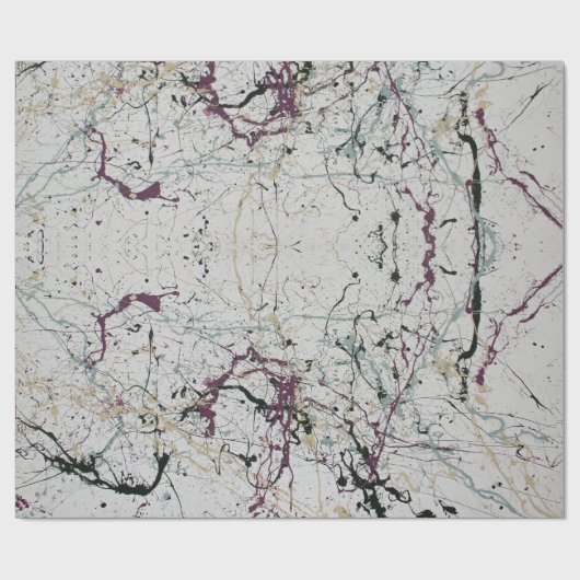 Farbiges Abstraktes Spritzer-Lackpapier Geschenkpapier (Flach)