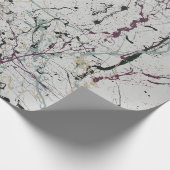 Farbiges Abstraktes Spritzer-Lackpapier Geschenkpapier (Ecke)