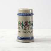 Farbiges Abstraktes Tanzdesign Bierglas (Mittel)