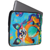 Farbiges abstraktes Tierkunstdesign Laptopschutzhülle (Vorne Rechts)
