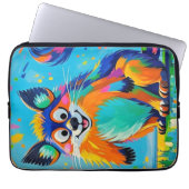 Farbiges abstraktes Tierkunstdesign Laptopschutzhülle (Vorderseite)