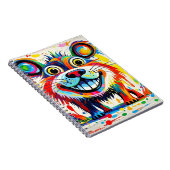 Farbiges abstraktes Tierkunstdesign Notizblock (Rechte Seite)